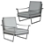 Elegant Casadesus Mark Armchair 3D model small image 2