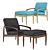 Modern Paper Blade Chair 3D model small image 1