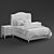 Elegant VERANDA Queen Bed 3D model small image 2