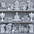 Contemporary Decor Set for Shelves 3D model small image 2