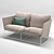 Relax in Style with IKEA Havsten Outdoor Sofa 3D model small image 1