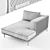 Elegant Visionnaire Backstage Lounger 3D model small image 3