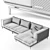Luxury Backstage Sofa: Visionnaire Chaise 3D model small image 3