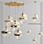 Sleek Glass Pendant Light 3D model small image 1