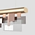 Elegant Metal and Glass Chandelier 3D model small image 2