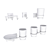 Fixsen Kvadro Bathroom Set 3D model small image 2