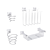 Fixsen Kvadro Bathroom Set 3D model small image 2