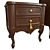 Solid Wood Chest with UVW Unwrap 3D model small image 2