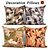 Camouflage Cotton Decorative Pillow Set 3D model small image 1