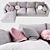 MABAY Vosart Modular Sofa with Sleeper and Multiple Upholstery Options 3D model small image 2