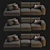 Saba Italia My Taos Modular Sofa 3D model small image 2