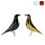 Sleek Vitra Bird: Elegant Decorative Object 3D model small image 1