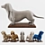 Whimsical Wiener Dog Sculpture 3D model small image 1