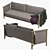 Modern LAX Trestles Sofa: Sleek & Elegant 3D model small image 2