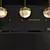 Lucid 300 Pendant: Captivating Alabaster & Brass 3D model small image 2