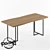 Urban Rustic Loft Table "Greenwood 3D model small image 1