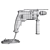 Dewalt High-Poly Hammer Drill 3D model small image 2