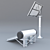 EcoPower Combo: Solar Panel, Heater & Wind Turbine 3D model small image 2