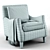 Braxton Haynes Chair: Sleek & Stylish Accent 3D model small image 3