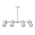 Industrial Style Adjustable Chandelier 3D model small image 3