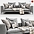 Elegant 3D Michel Sofa 3D model small image 1