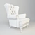 Mantellassi Gentleman: Classic Luxury Chair 3D model small image 3