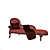 Elegant Carpanese Chenille Bench 3D model small image 3