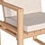  Modern Danish Design: CU BK11 Cushioned Chair 3D model small image 2