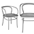 Elegant Thonet Armchair 209 3D model small image 2