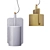 Industrial Cement Pendant Light 3D model small image 2