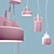 Industrial Cement Pendant Light 3D model small image 3