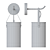 DeMarkt Tetro 673025001 - Modern Wall Sconce 3D model small image 3