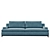 Luxury Galimberti Nino Hugo Sofa 3D model small image 2