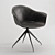 Eco-Leather Bordeaux Chair 3D model small image 1