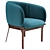 Elegant Grace Armchair Mdd 3D model small image 1