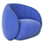 Sensual Sesta Botero: Luxurious Comfort 3D model small image 1