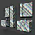 Aquaton Rene 60 & Rene 80 Bathroom Furniture Set 3D model small image 3