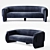 Stylish Luke 240 Sofa 3D model small image 1