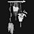 Adorned Hanging Pot Set 3D model small image 2