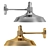 Elegant Condorcet Metal Sconce: Perfect for Any Space 3D model small image 2