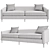 Madison Creek EVE Sofa: Modern and Stylish 3D model small image 2