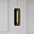 Elegant Bronze & Opal Pendant 3D model small image 2