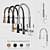 Modern Pull-Down Kitchen Faucet 3D model small image 1