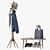 Lucy Coat Rack: Stylish and Functional 3D model small image 1