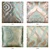 Blue Decorative Pillows Set - Elegant and Comfy 3D model small image 3