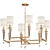 Paxton 8 Light Polished Chandelier 3D model small image 1