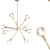 Elegant 8-Light Brass Chandelier 3D model small image 1