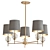 Modern Latitude Chandelier 3D model small image 1