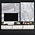 Marble Modern Fireplace 3D model small image 1