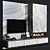 Marble Modern Fireplace 3D model small image 2
